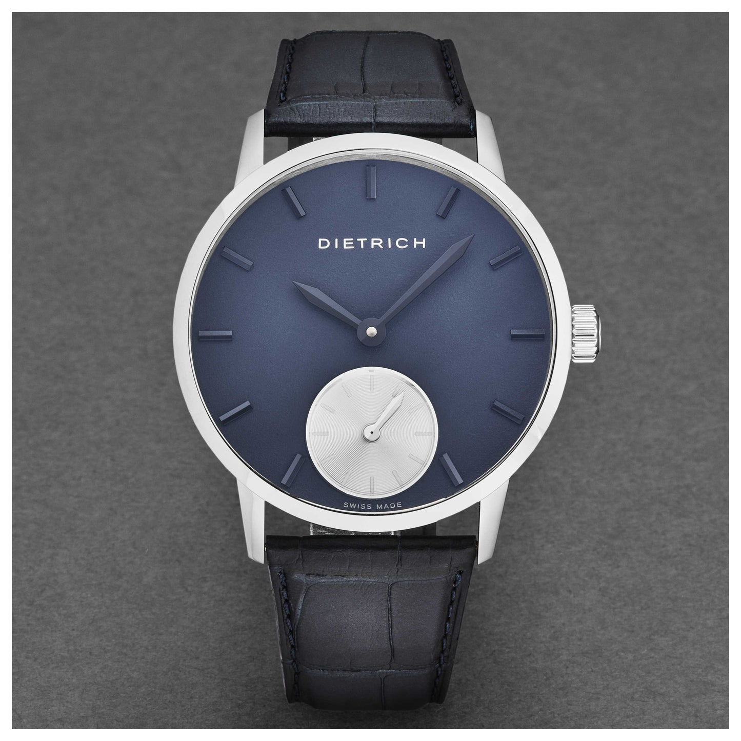 Dietrich Night Men's Manual-Wind Watch NB BLU - Image #6