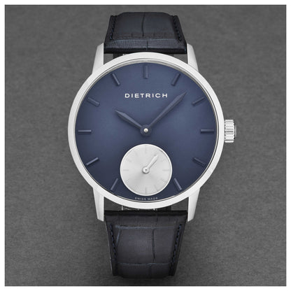 Dietrich Night Men's Manual-Wind Watch NB BLU - Image #6