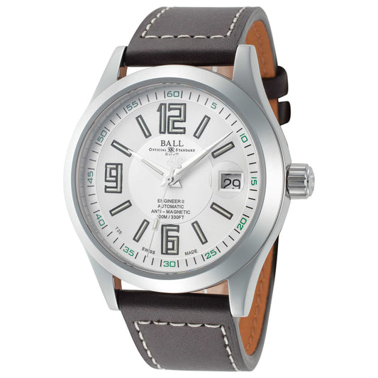 Front view of Ball Engineer II Men's Automatic Watch NM1020C-L4-WHSL