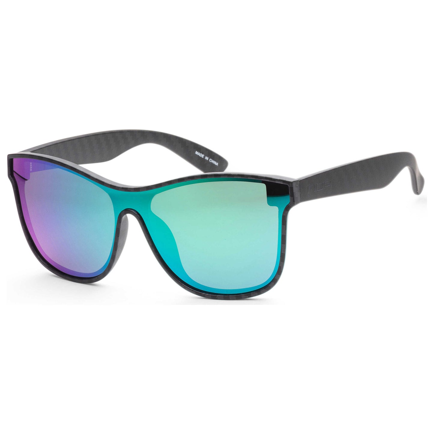 Front view of N.O.A Men's Sunglasses NOAEW-001GNMR