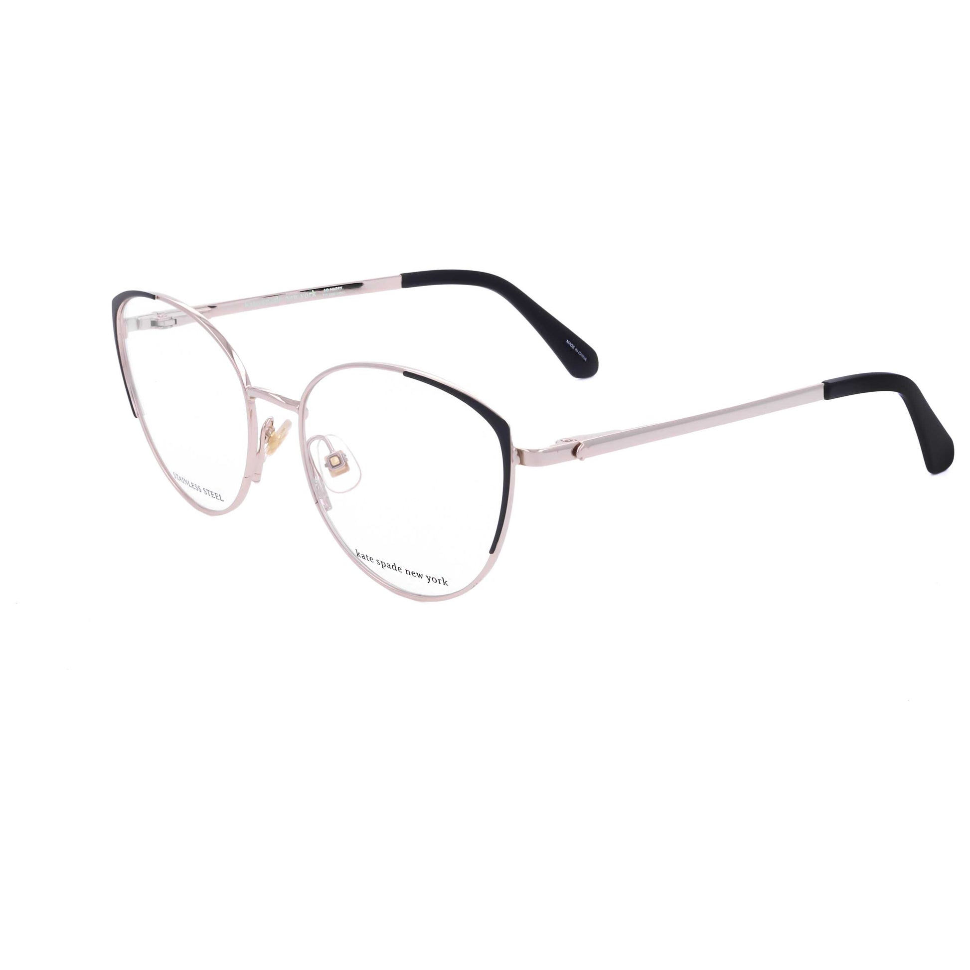 Front view of Kate Spade Noel Women's Eyeglasses NOEL-G-RHL-52