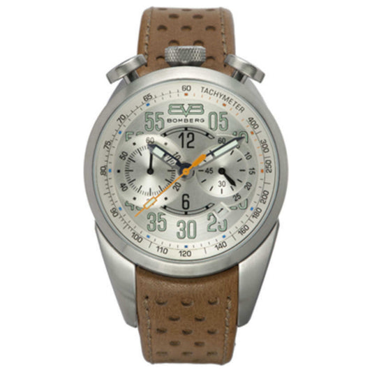 Front view of Bomberg 1968 Men's Quartz Watch NS39CHSS-SI0-1-LBE