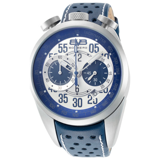 Front view of Bomberg 1968 Men's Quartz Watch NS39CHSS-SI0-3-LBU