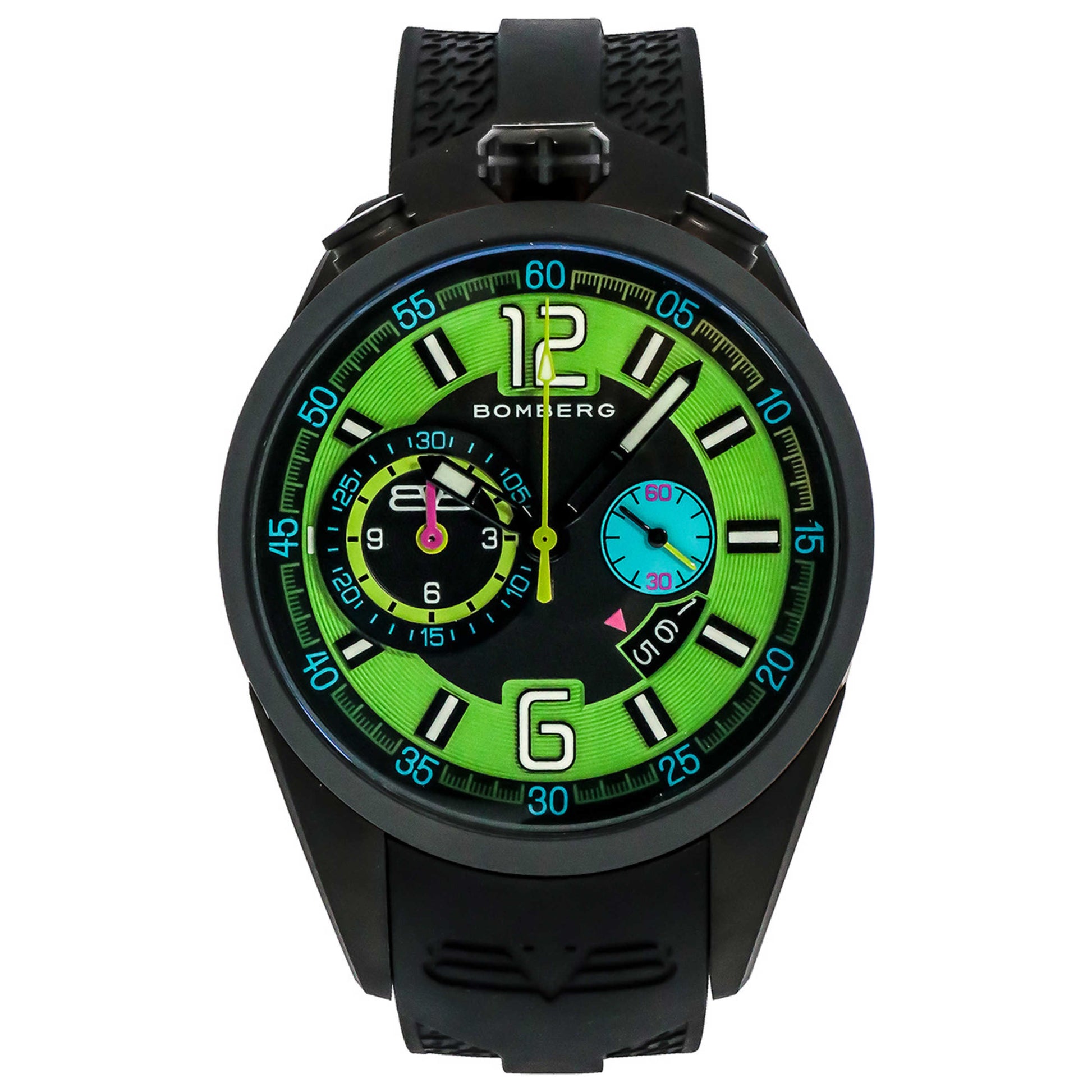 Front view of Bomberg 1968 Men's Quartz Watch NS44CHPBA-0053-2