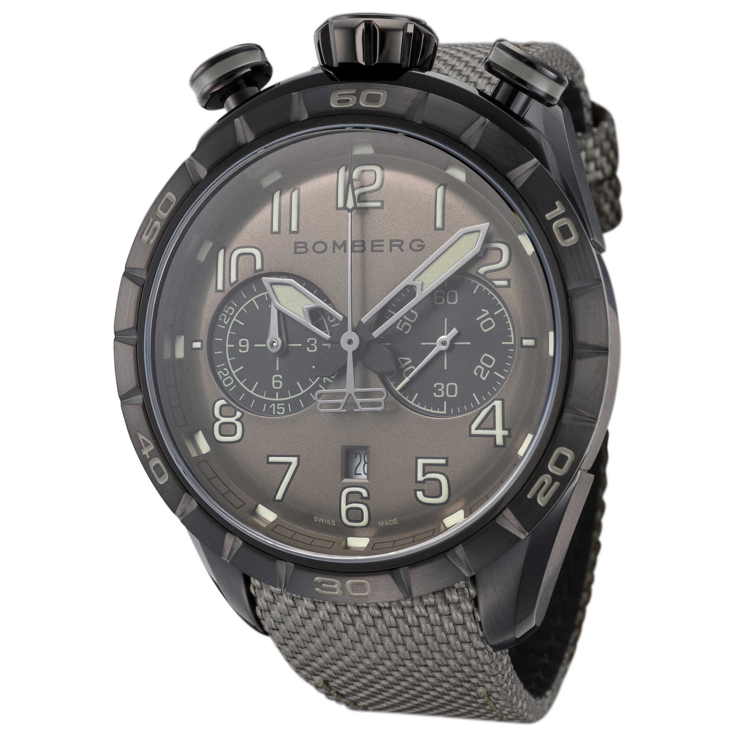 Front view of Bomberg BB-68 Racer Men's Quartz Watch NS44CHPBA-207-9