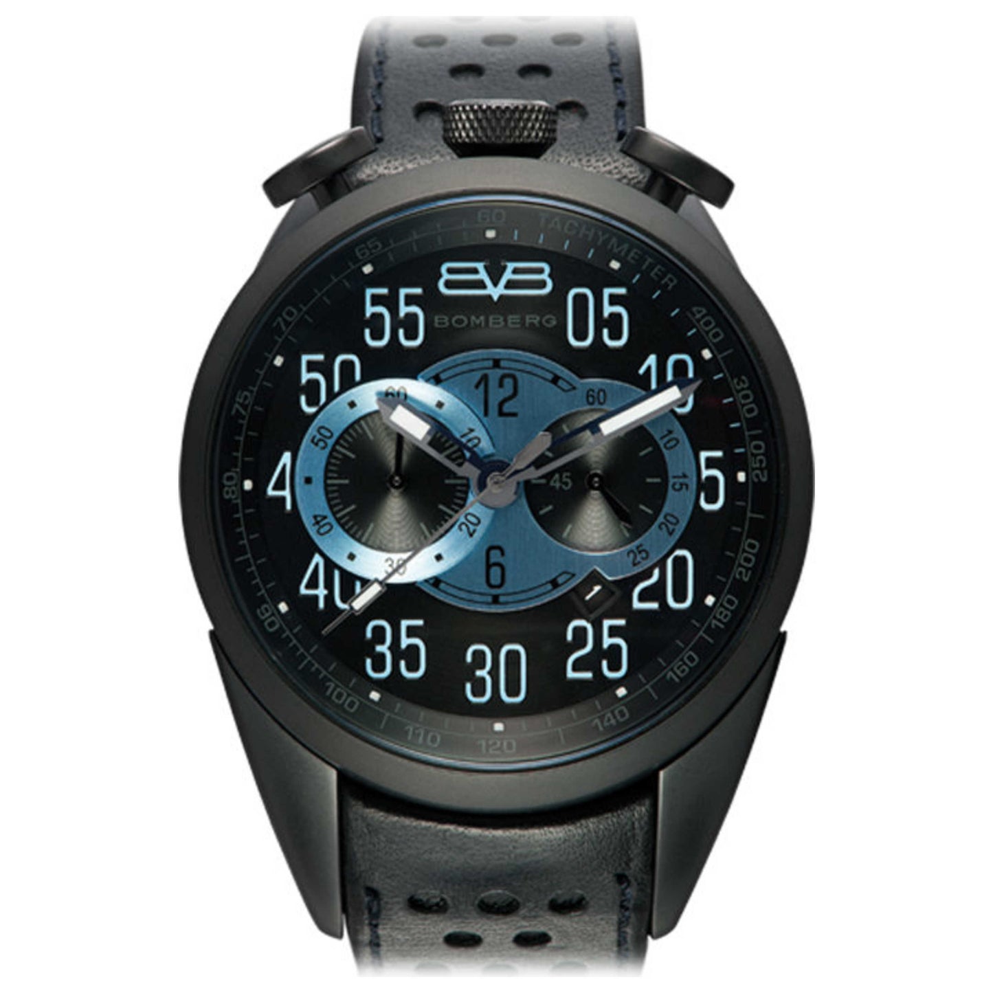 Front view of Bomberg 1968 Men's Quartz Watch NS44CHPBA-BA0-6-LBA