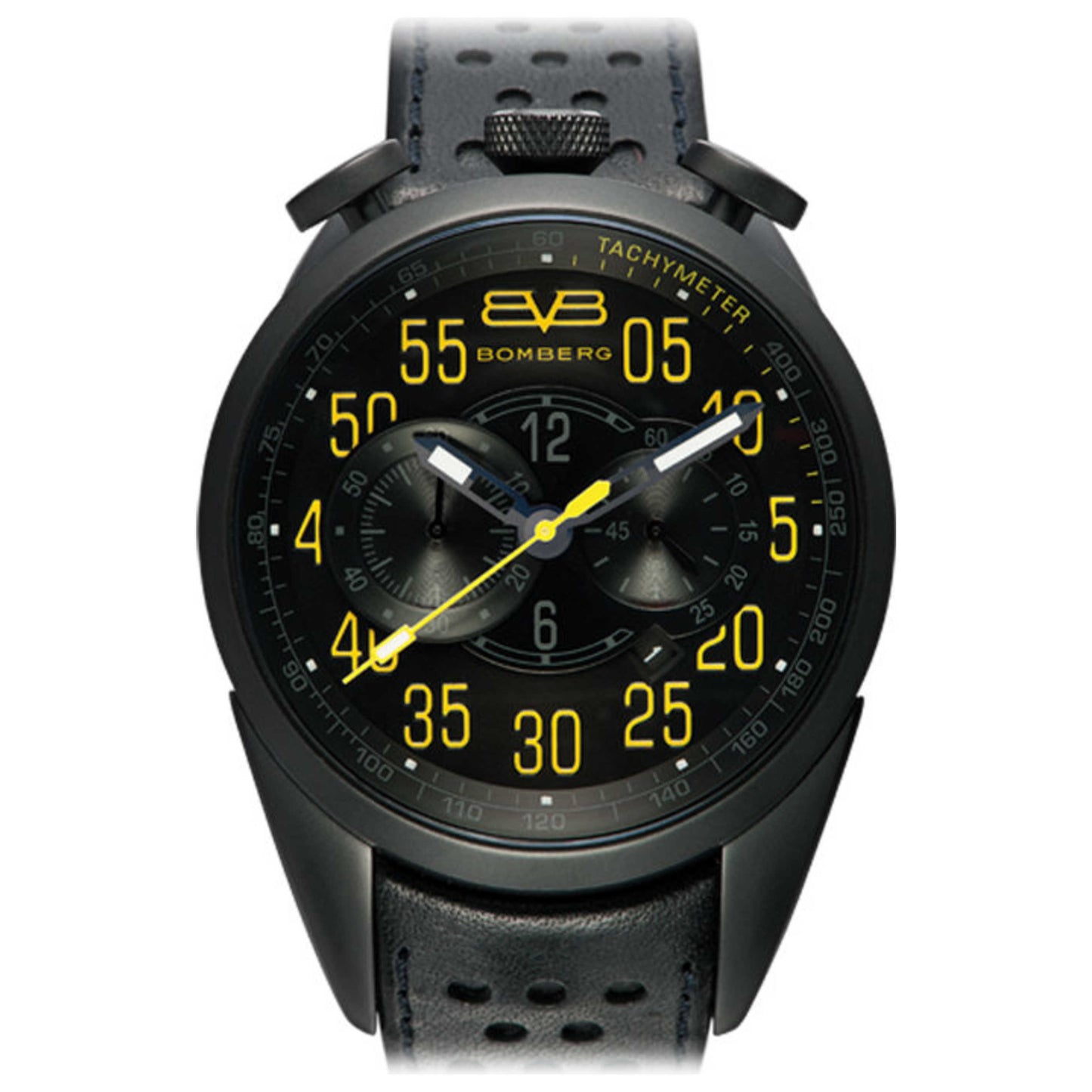 Front view of Bomberg 1968 Men's Quartz Watch NS44CHPBA-BA0-7-LBA