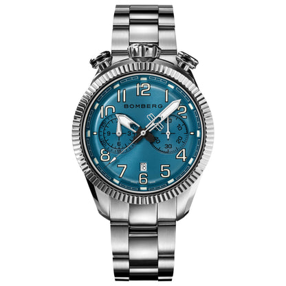 Front view of Bomberg BB-68 Vintage Men's Quartz Watch NS44CHSS-204-9
