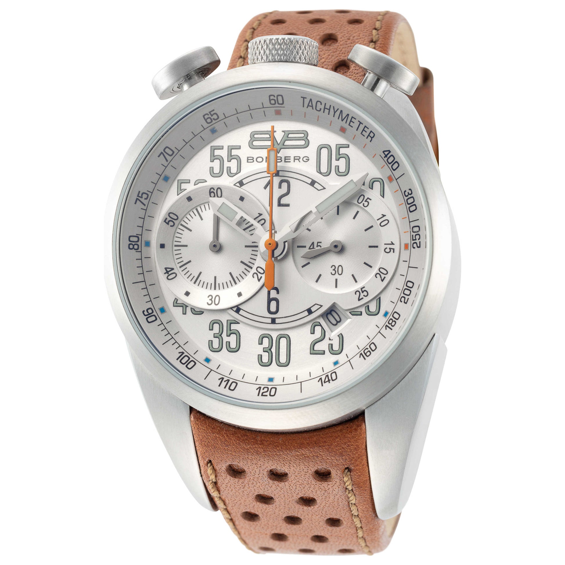 Front view of Bomberg 1968 Men's Quartz Watch NS44CHSS-SI0-1-LBE