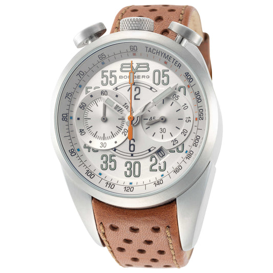 Front view of Bomberg 1968 Men's Quartz Watch NS44CHSS-SI0-1-LBE