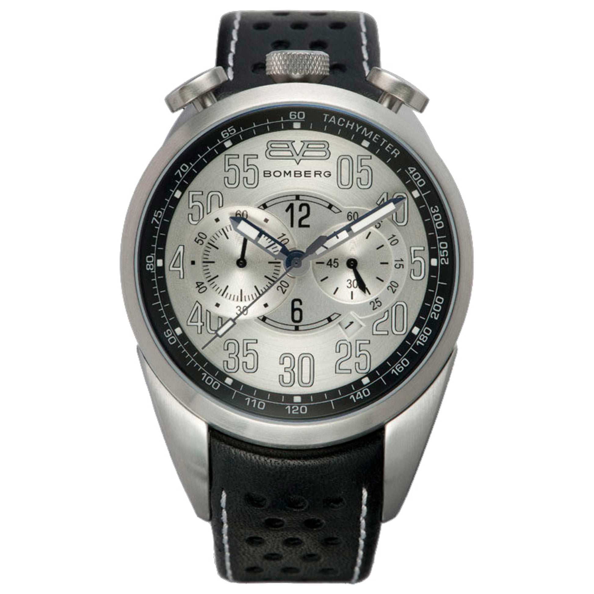 Front view of Bomberg 1968 Men's Quartz Watch NS44CHSS-SI0-2-LBA