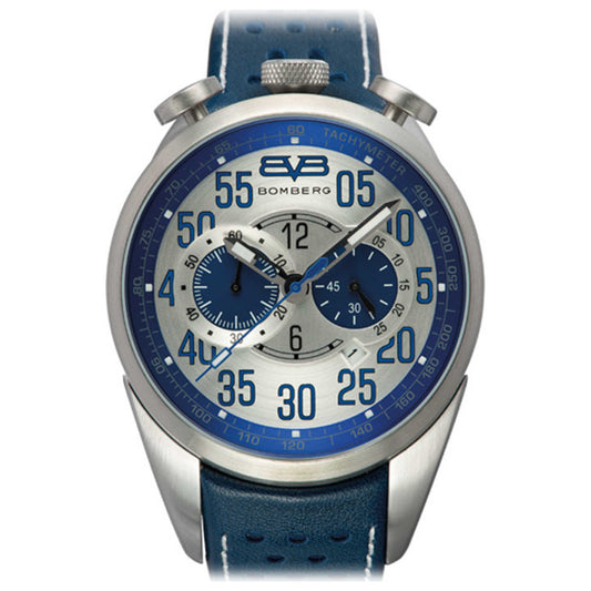 Front view of Bomberg 1968 Men's Quartz Watch NS44CHSS-SI0-3-LBU