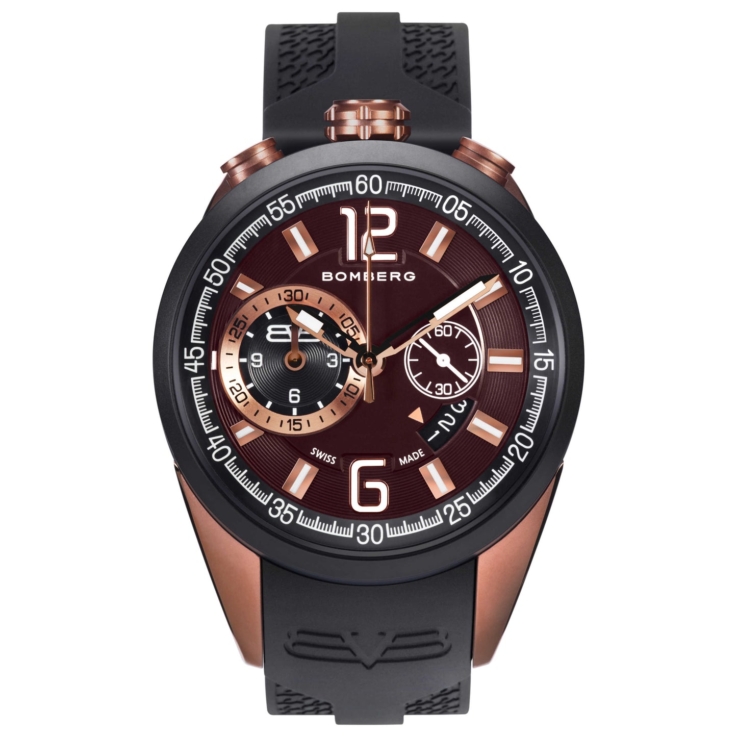 Front view of Bomberg Bolt-68 Men's Quartz Watch NS44CHTT-0088-2