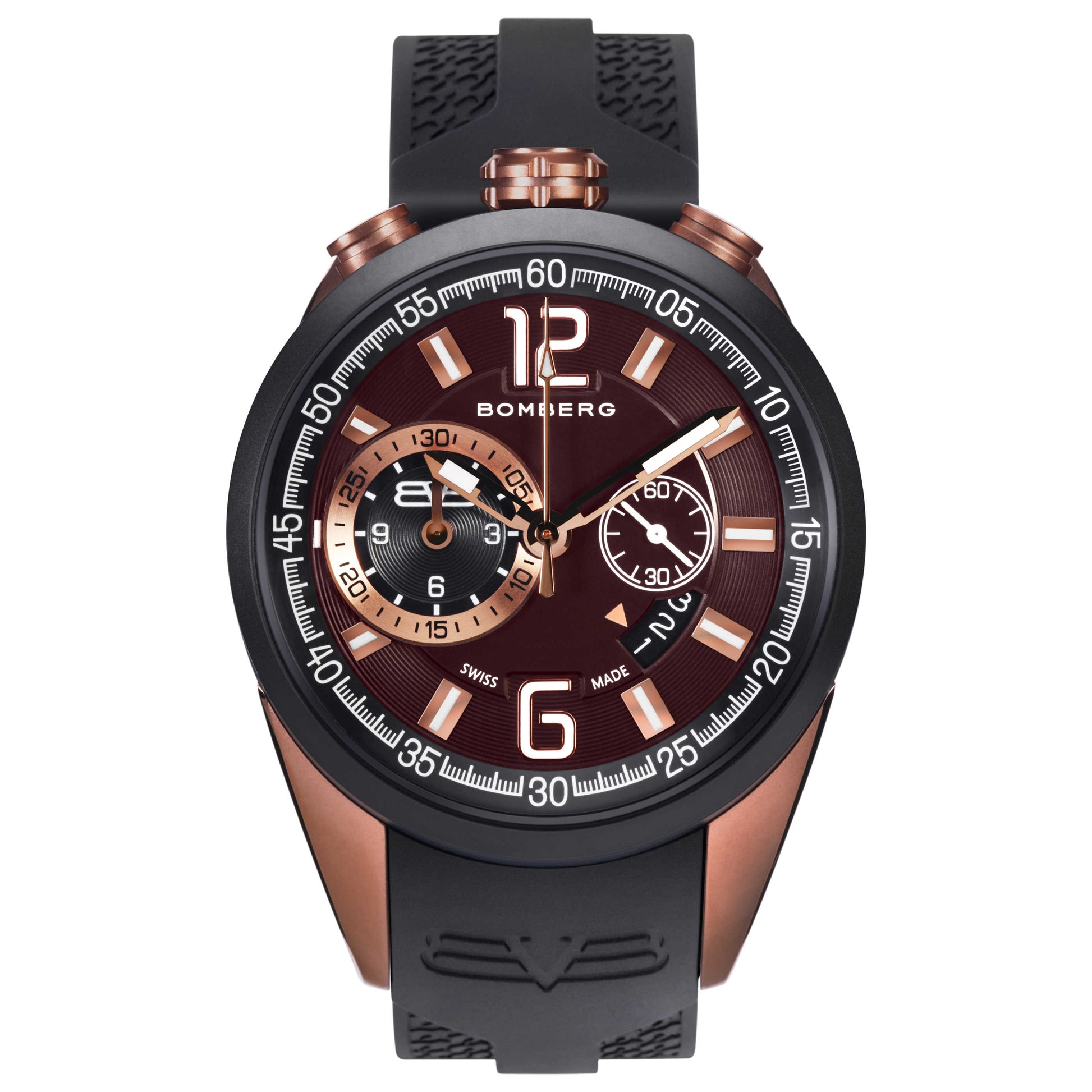 Front view of Bomberg Bolt-68 Men's Quartz Watch NS44CHTT-0088-2