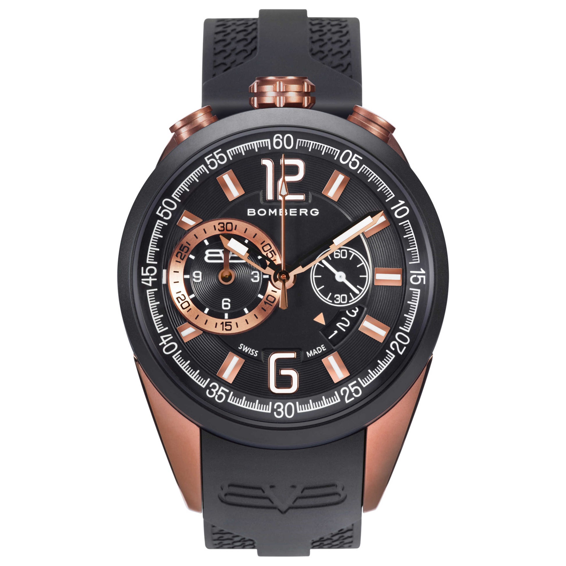 Front view of Bomberg Bolt-68 Men's Quartz Watch NS44CHTT-0089-2