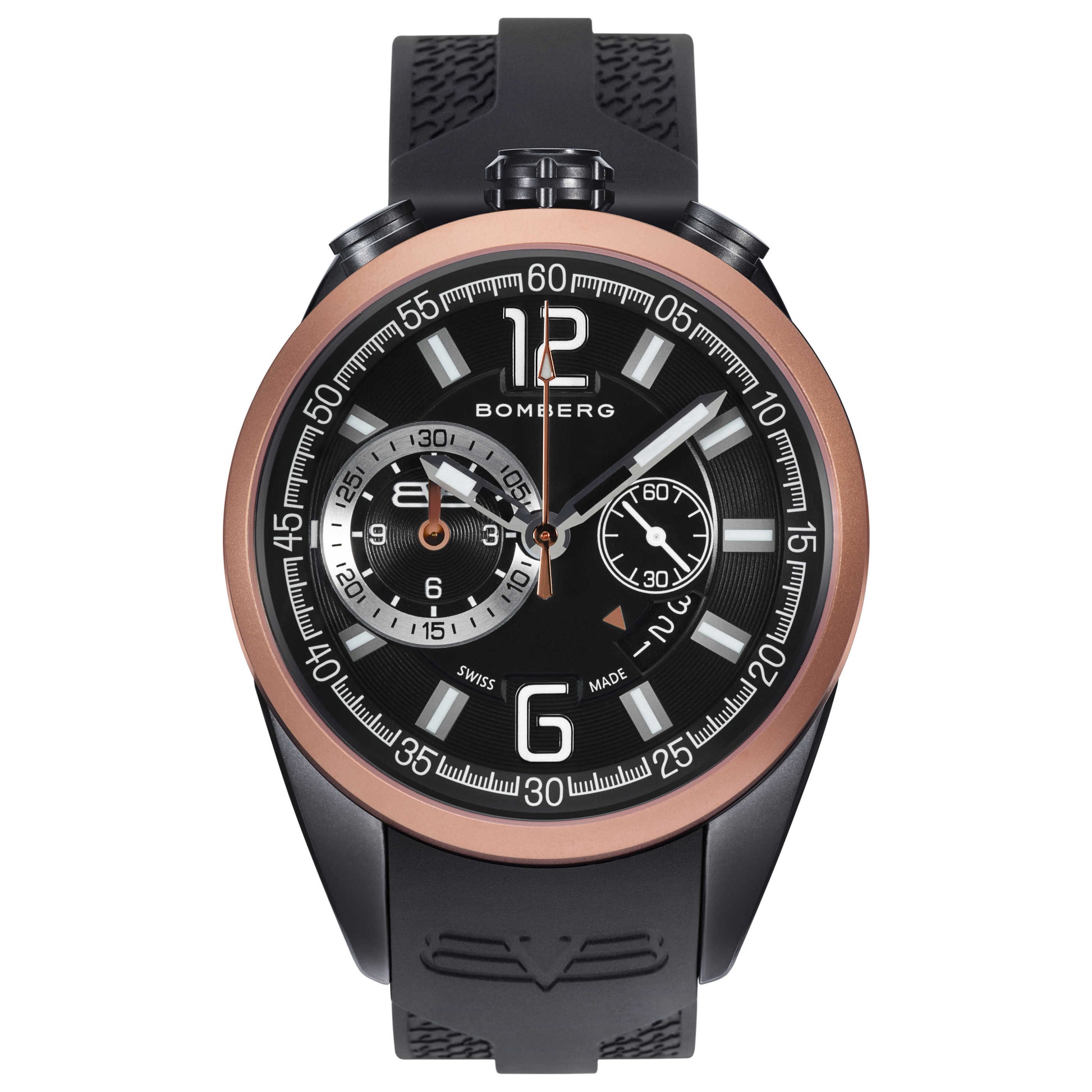 Front view of Bomberg Bolt-68 Men's Quartz Watch NS44CHTT-0092-2