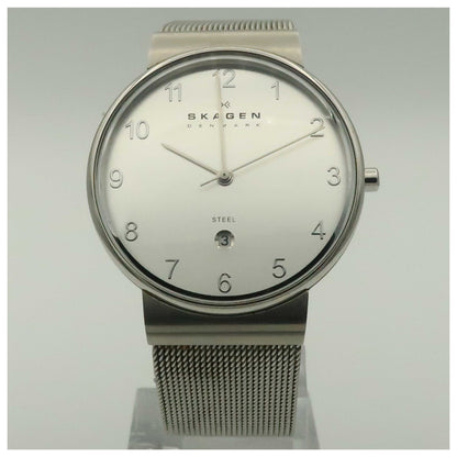 Front view of Skagen Mesh Men's Quartz Watch O355LSSCA-SDV