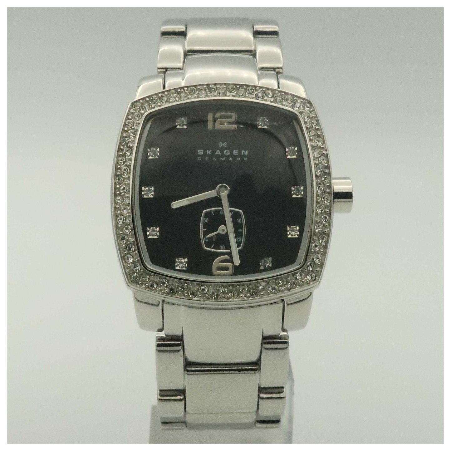 Front view of Skagen Glitz Women's Quartz Watch O555SSXB-PO