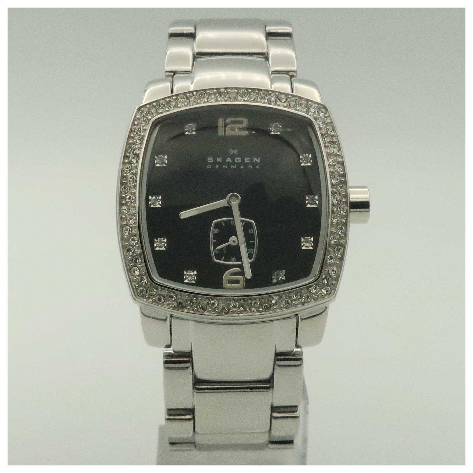 Front view of Skagen Glitz Women's Quartz Watch O555SSXB-PO