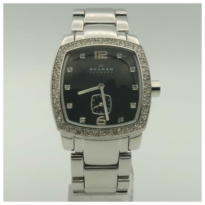 Front view of Skagen Glitz Women's Quartz Watch O555SSXB-PO