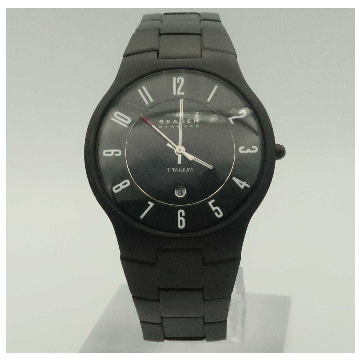 Front view of Skagen Titanium Men's Quartz Watch O572XLTMXB-SD