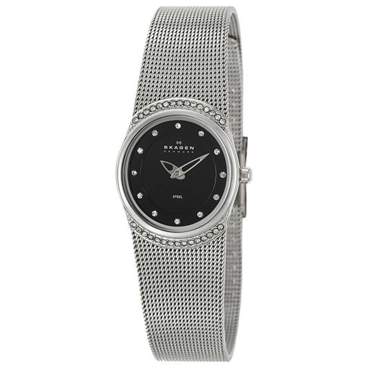 Front view of Skagen Mesh Women's Japanese Quartz (Battery-Powered) Watch O686XSSSB