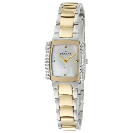 Front view of Skagen Glitz Women's Quartz Watch O688SGX