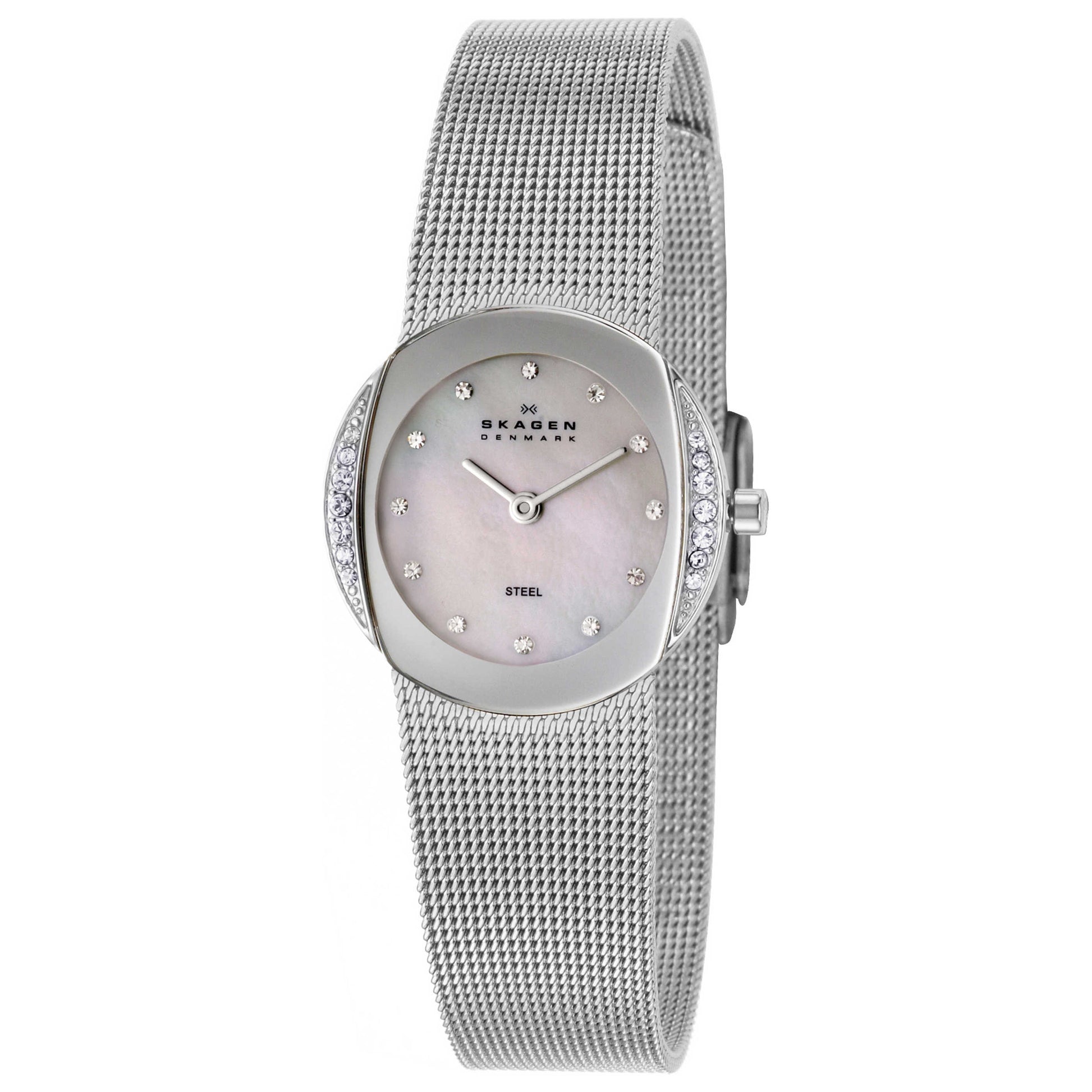 Front view of Skagen Mesh Women's Japanese Quartz (Battery-Powered) Watch O689SSS