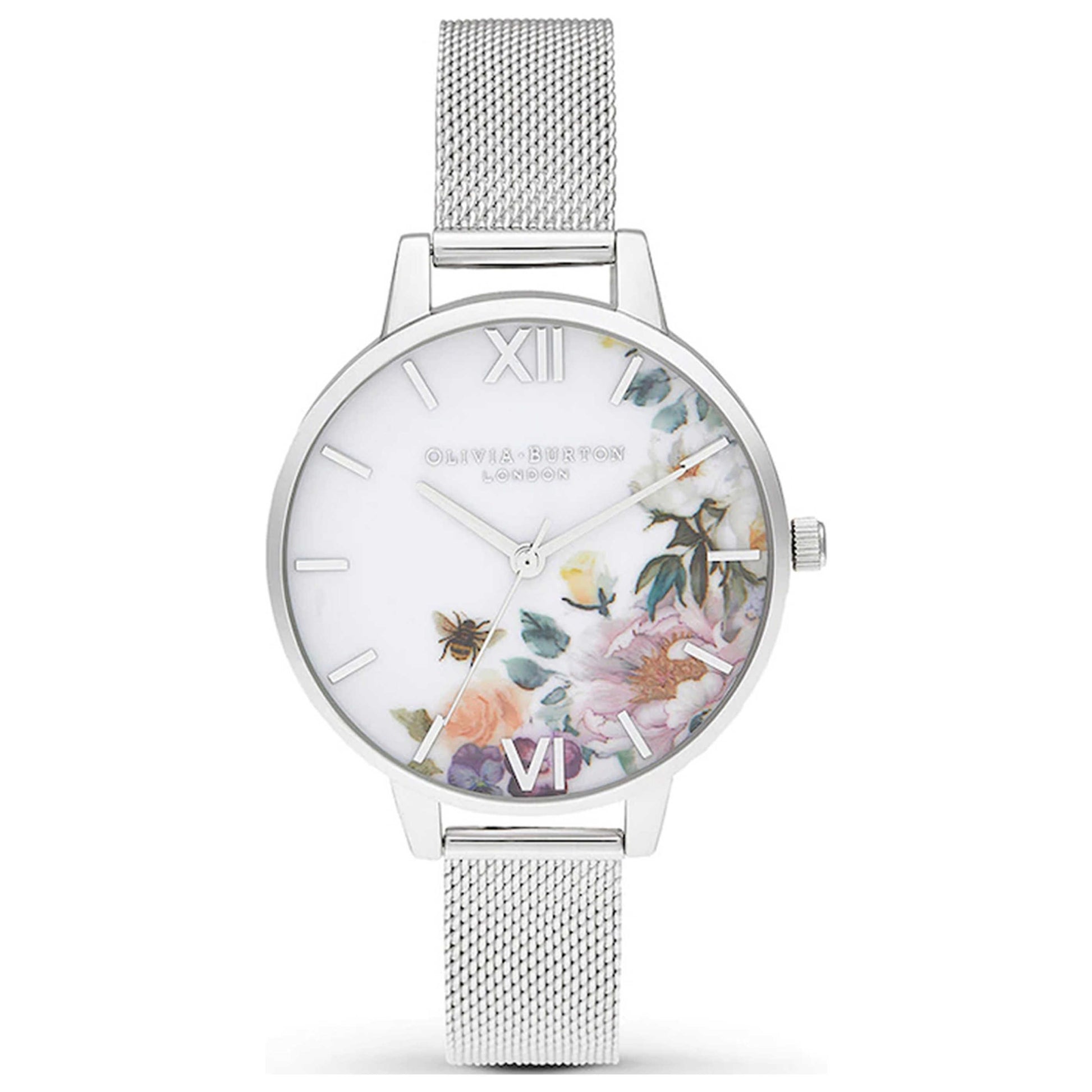 Front view of Olivia Burton Enchanted Garden Women's Quartz Watch OB16EG136