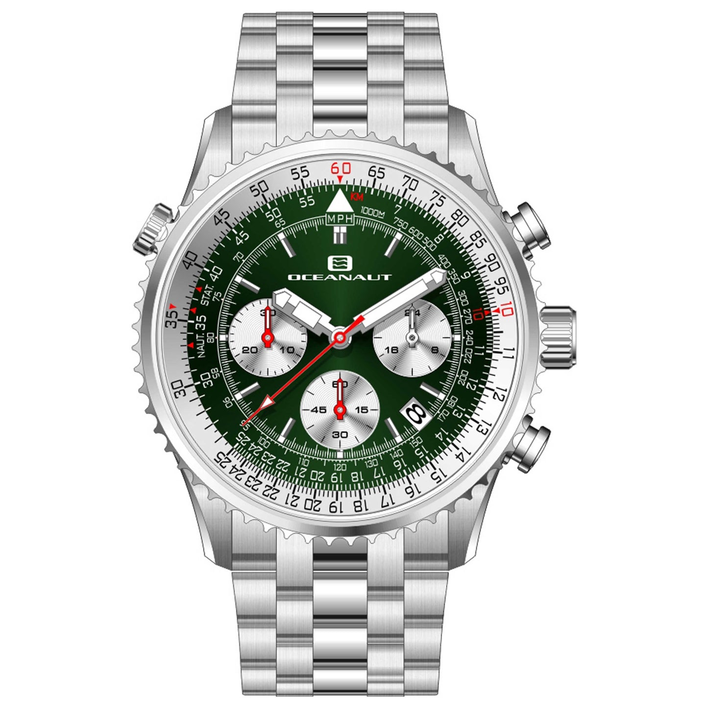 Front view of Oceanaut Flight Men's Quartz Watch OC0123