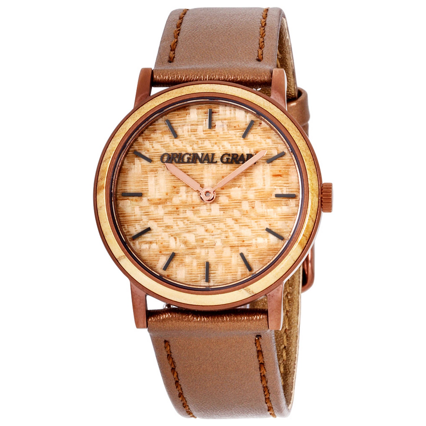 Front view of Original Grain The Minimalist Women's Quartz Watch OG-3418-01-WCBE