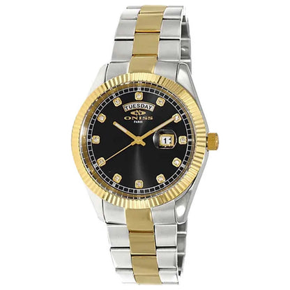 Front view of Oniss Men's Quartz Watch ON3881-2TBK