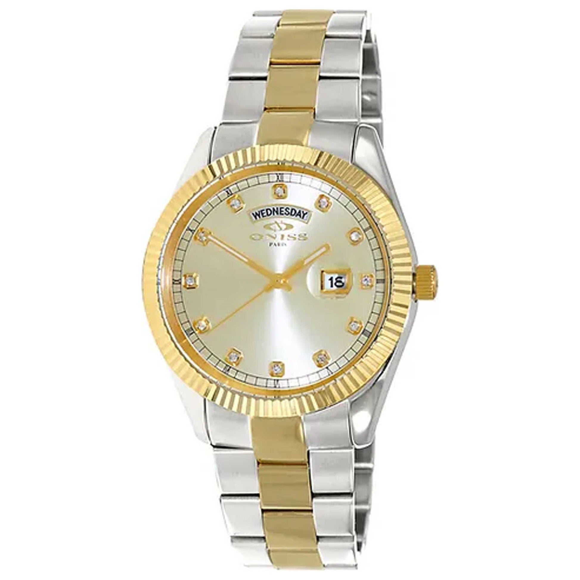 Front view of Oniss Men's Quartz Watch ON3881-2TGO