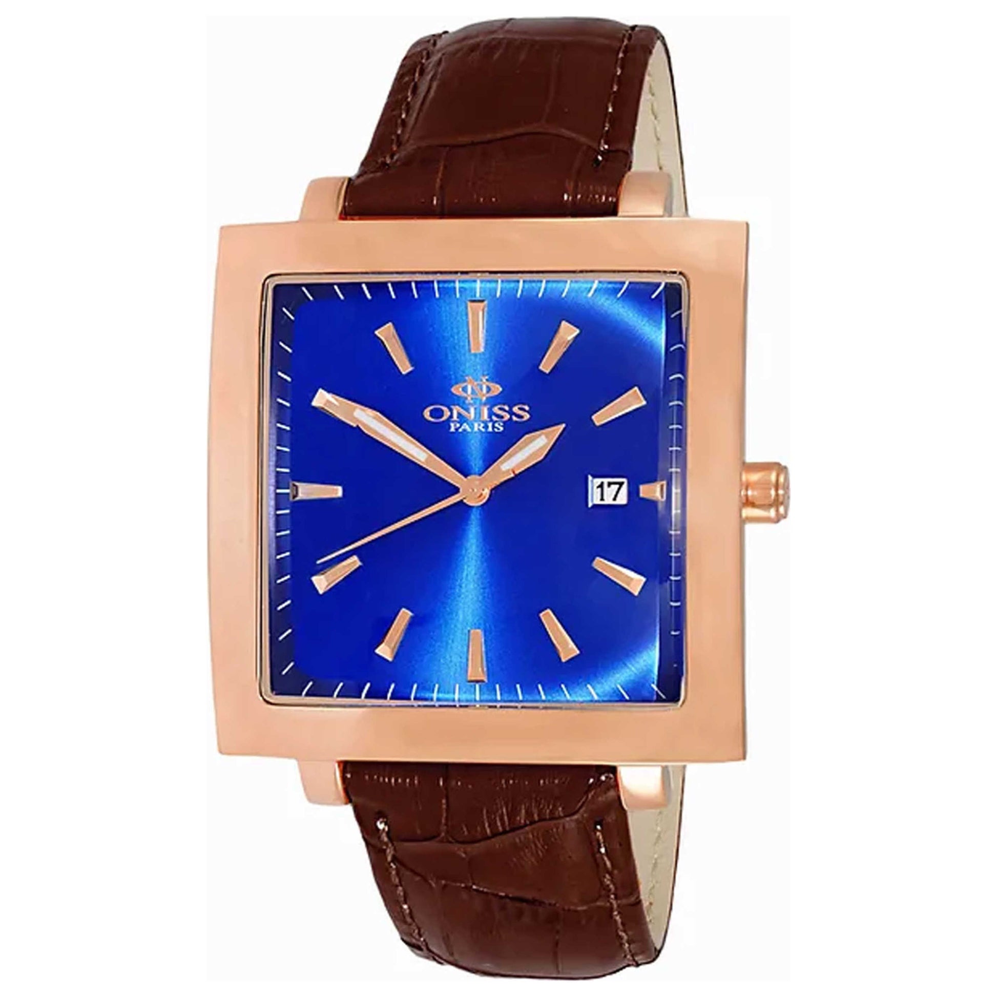 Front view of Oniss Men's Quartz Watch ON4444-MRGBU