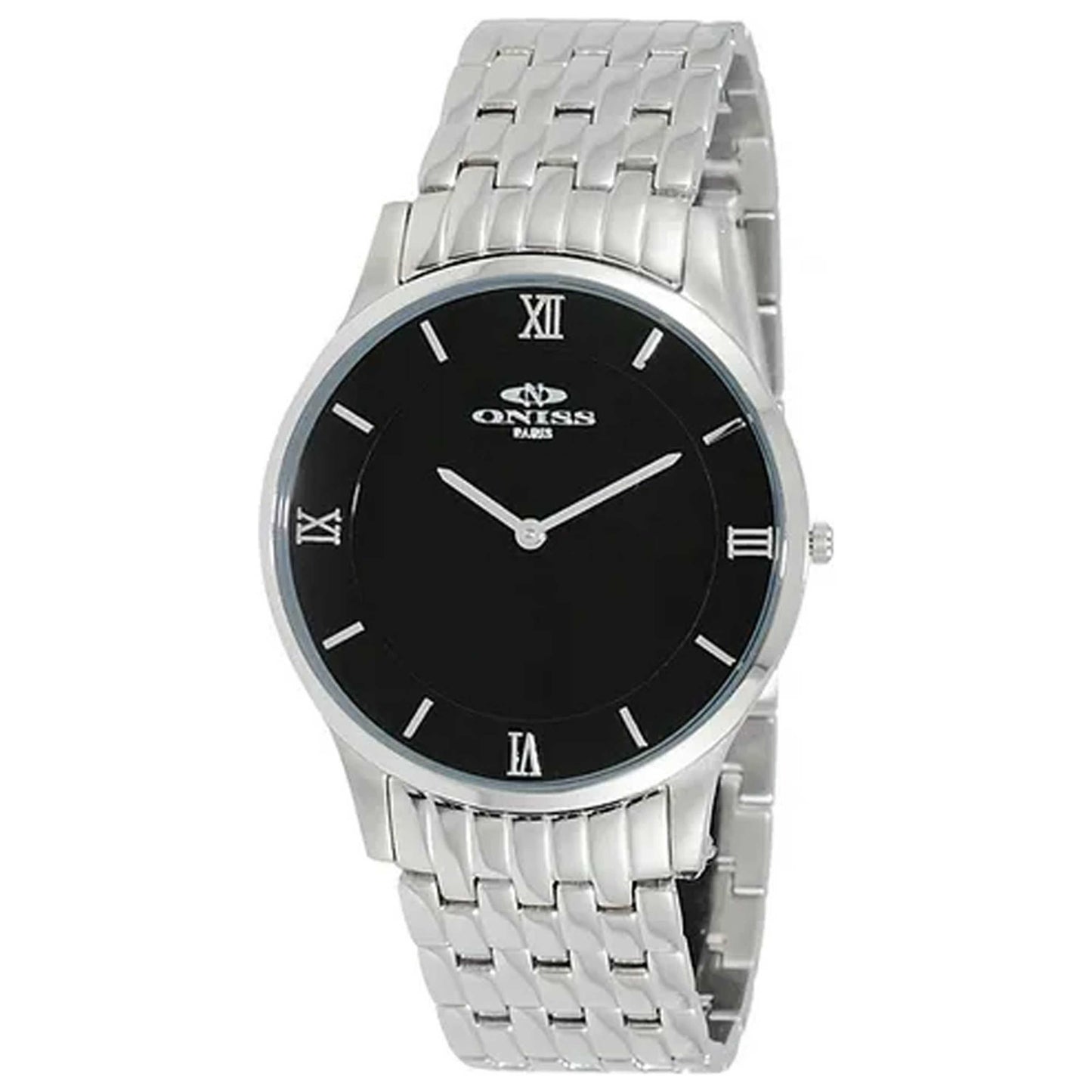 Front view of Oniss Men's Quartz Watch ON5562-MBK