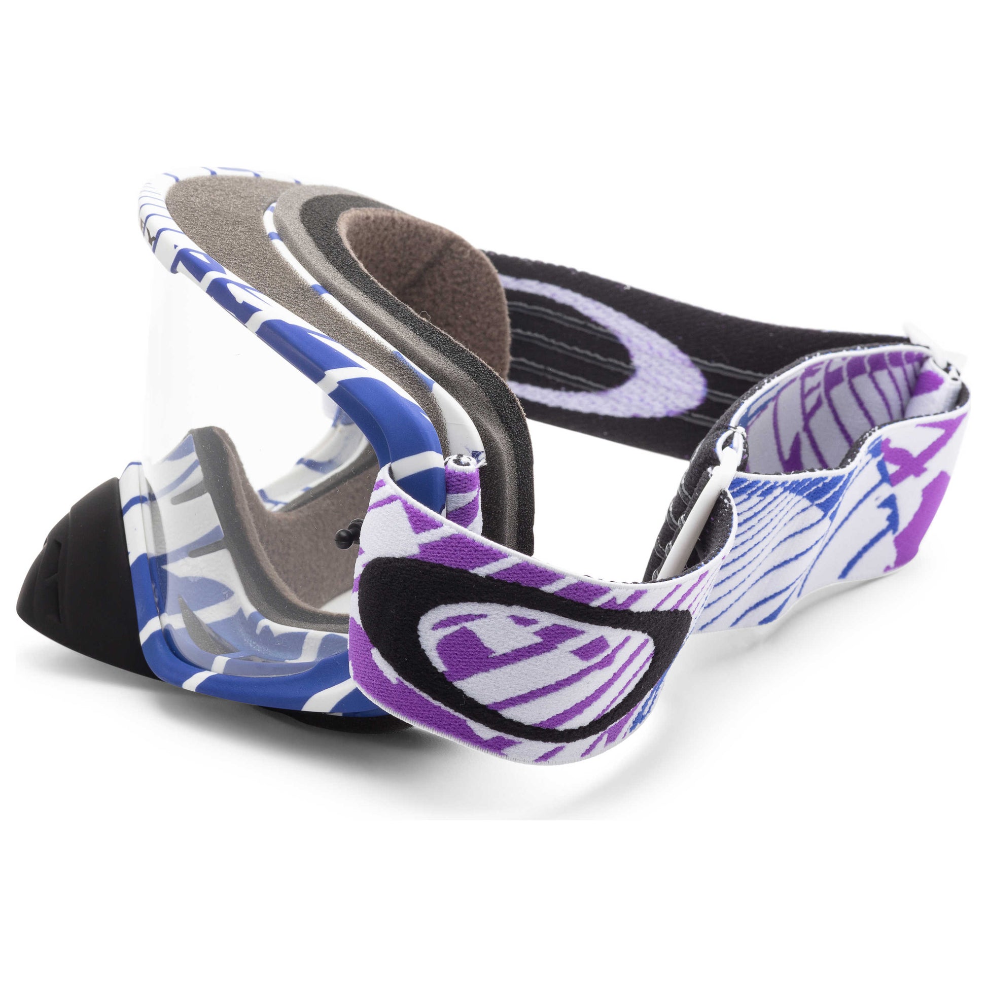 Left view of Oakley O2 MX Men's Goggles OO7068-1000