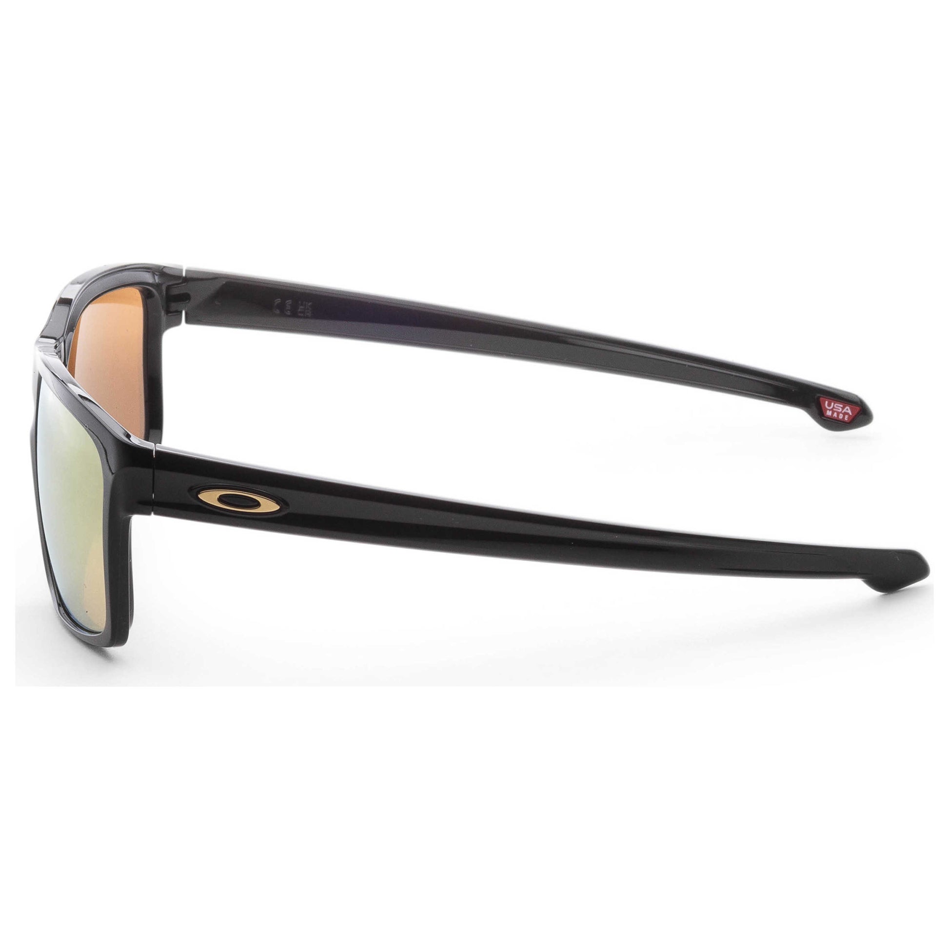 Left view of Oakley Silver Men's Sunglasses OO9262-05-57