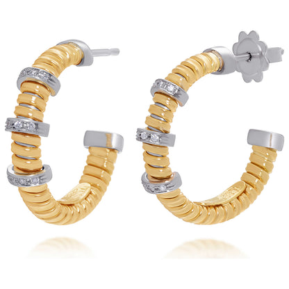 Tessitore Tubogas Women's Earrings OT-825Y - Image #3