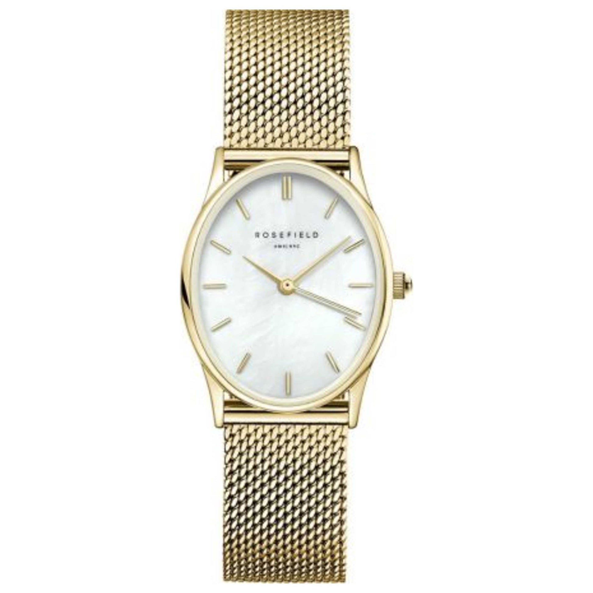 Front view of Rosefield Oval Women's Quartz Watch OWGMG-OV10