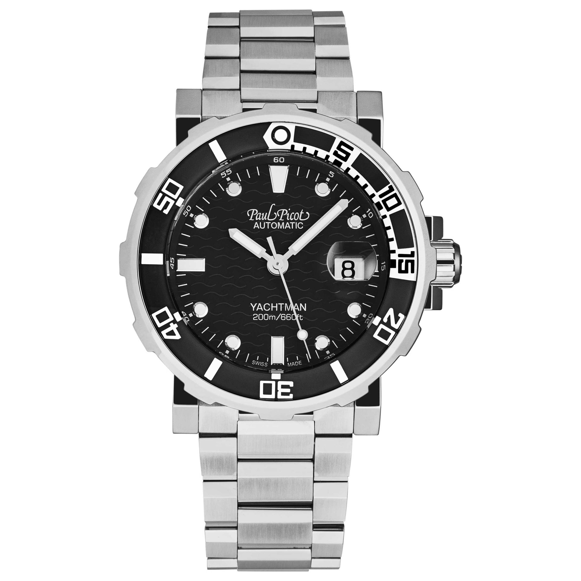 Front view of Paul Picot Yachtman III Men's Automatic Watch P1151SGB4000361