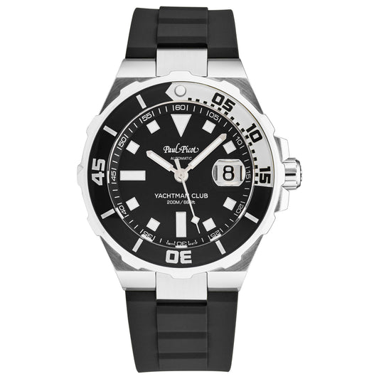 Front view of Paul Picot YachtmanClub Men's Automatic Watch P1251NBLSG3614C