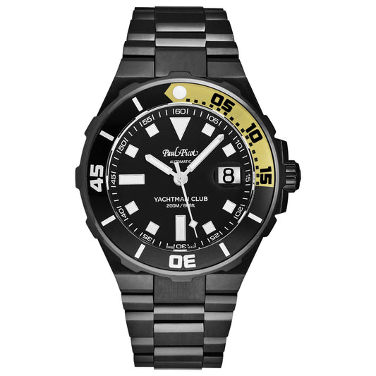 Front view of Paul Picot Yachtman Club Men's Automatic Watch P1251NNJ4000N3