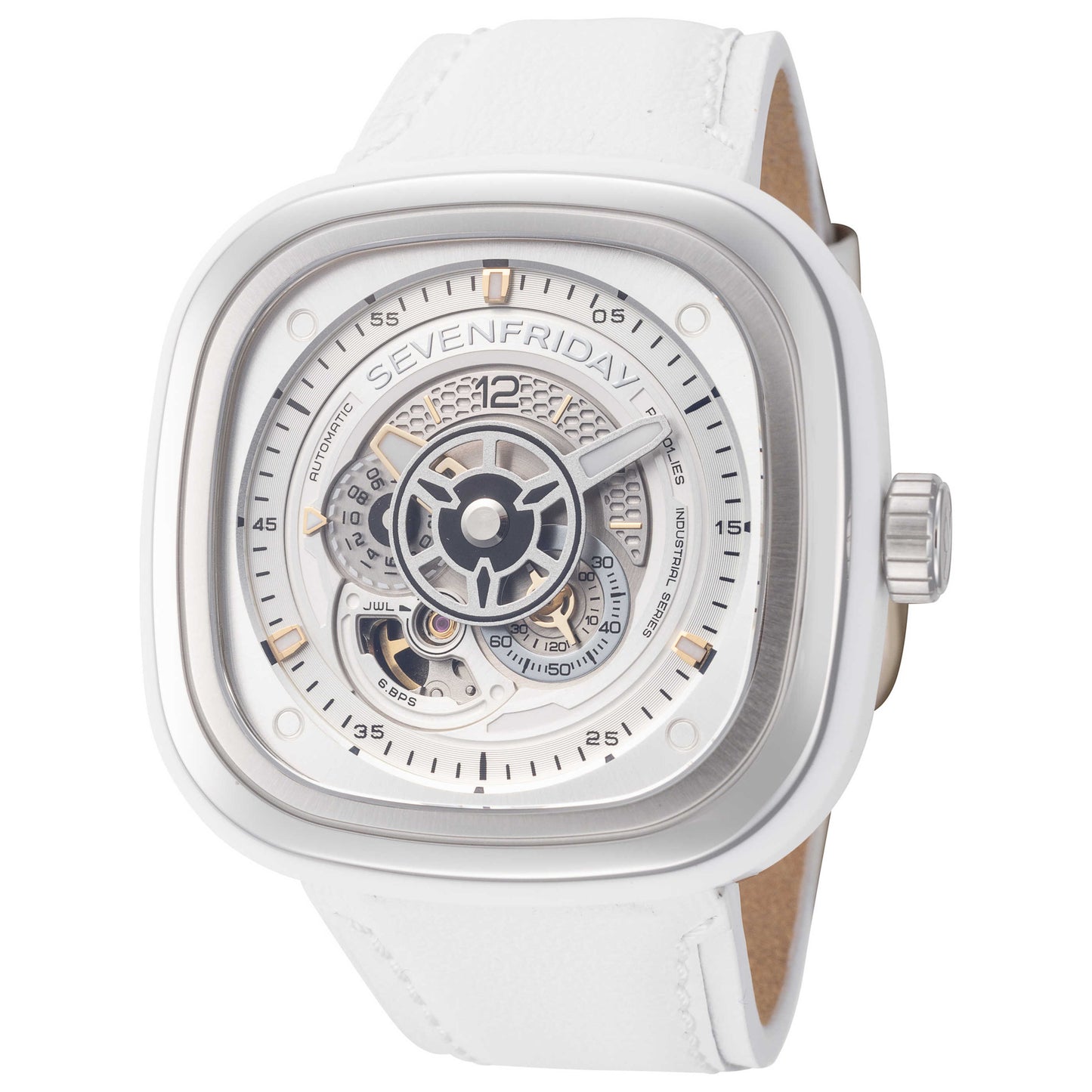Front view of Sevenfriday Classic Men's Automatic Watch P1C-01