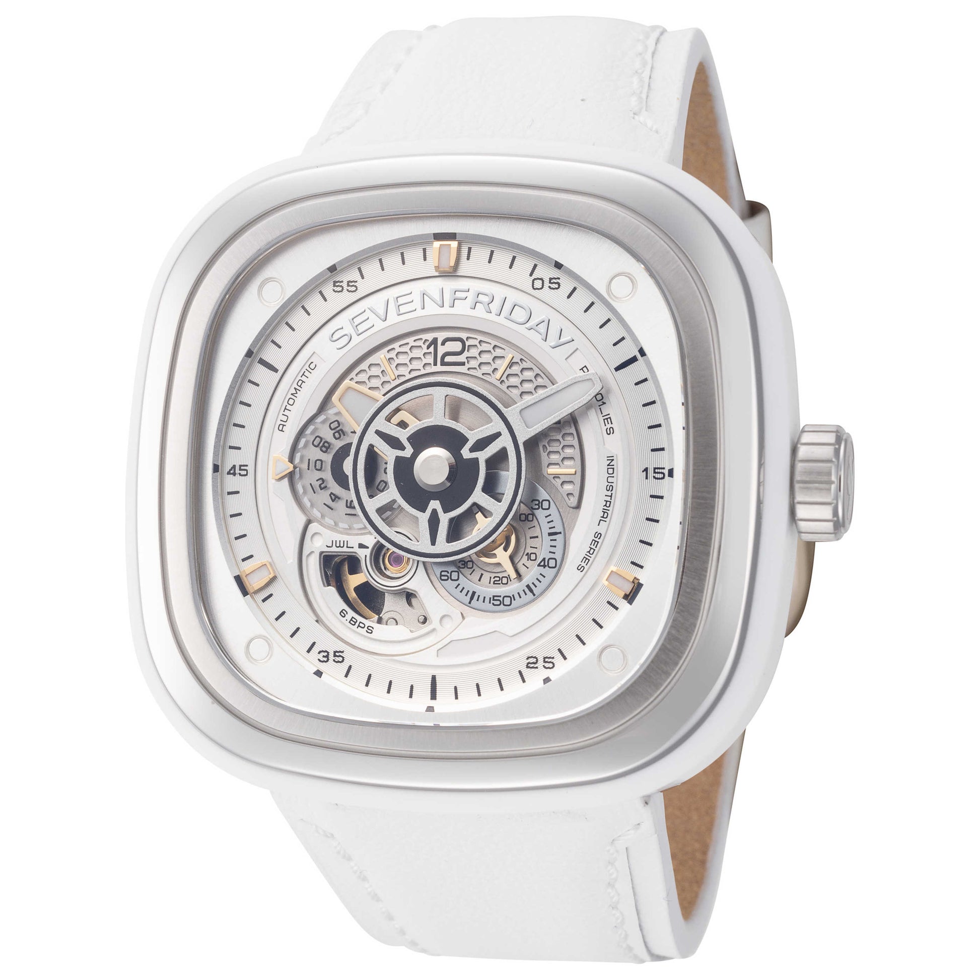 Front view of Sevenfriday Classic Men's Automatic Watch P1C-01