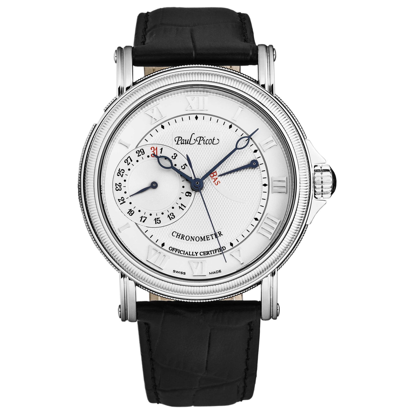 Front view of Paul Picot Atelier Men's Automatic Watch P3058.SG.7201