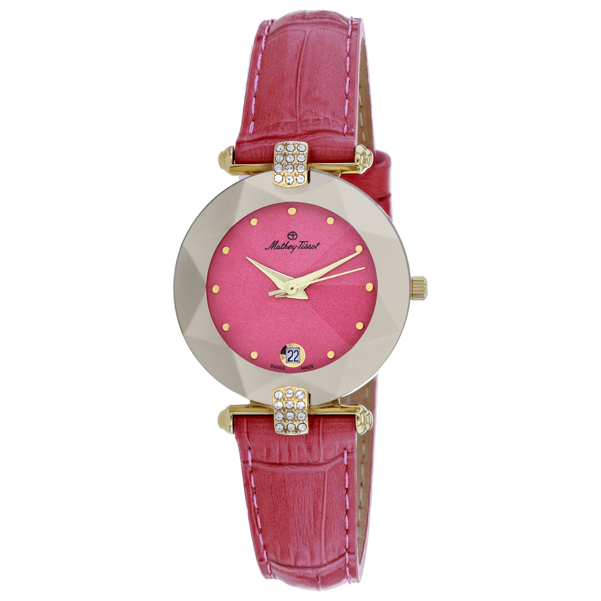 Front view of Mathey Tissot Pyramide Women's Quartz Watch P317F