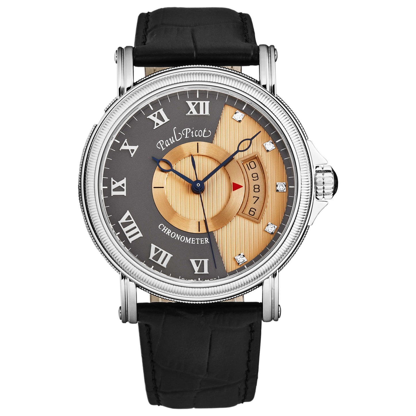 Front view of Paul Picot Atelier Men's Automatic Watch P3351.SG.8209