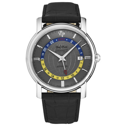 Front view of Paul Picot Firshire Men's Automatic Watch P3755SGGMT10218