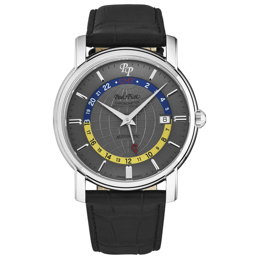 Front view of Paul Picot Firshire Men's Automatic Watch P3755SGGMT10218