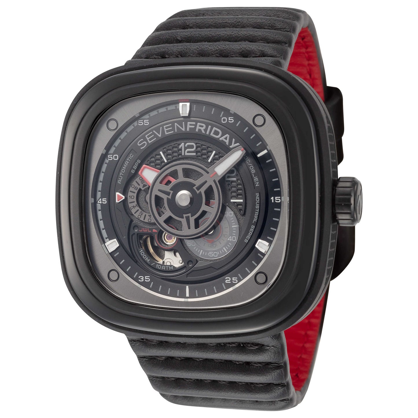 Front view of Sevenfriday Race III Men's Automatic Watch P3C-06
